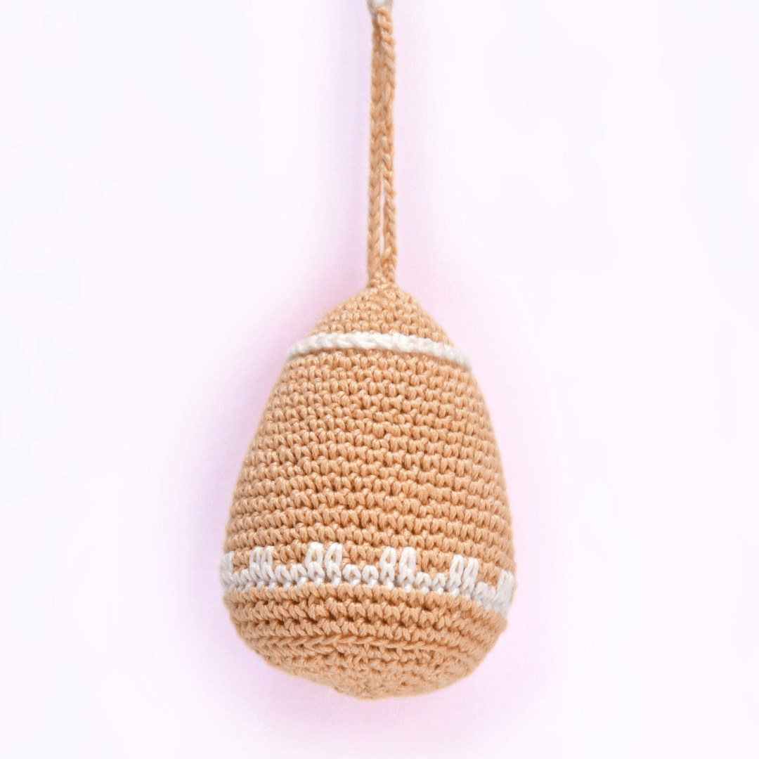 Happy Threads | Handcrafted 3D Crochet Gingerbread Man Ornament – Christmas Tree Decoration - Christmas Decor