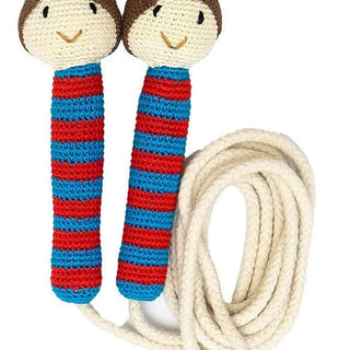 Happy Threads | Handcrafted Amigurumi Boy Design Jumping Rope - Skipping Rope