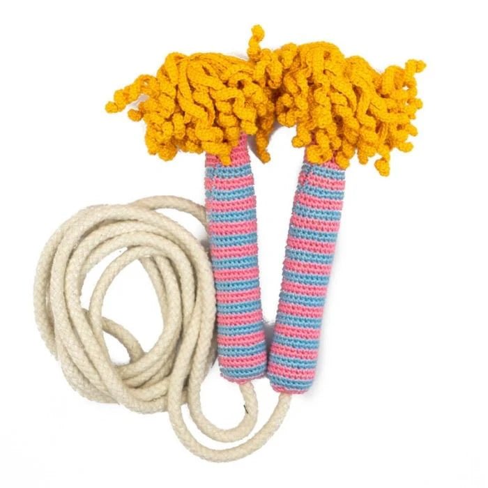 Happy Threads | Handcrafted Amigurumi Girl Design Jumping Rope - Skipping Rope