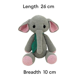 Happy Threads Handcrafted Amigurumi Soft Toy - Elephant - LBYS0710