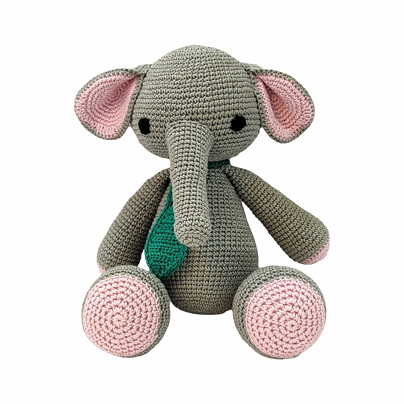 Happy Threads Handcrafted Amigurumi Soft Toy - Elephant - LBYS0710
