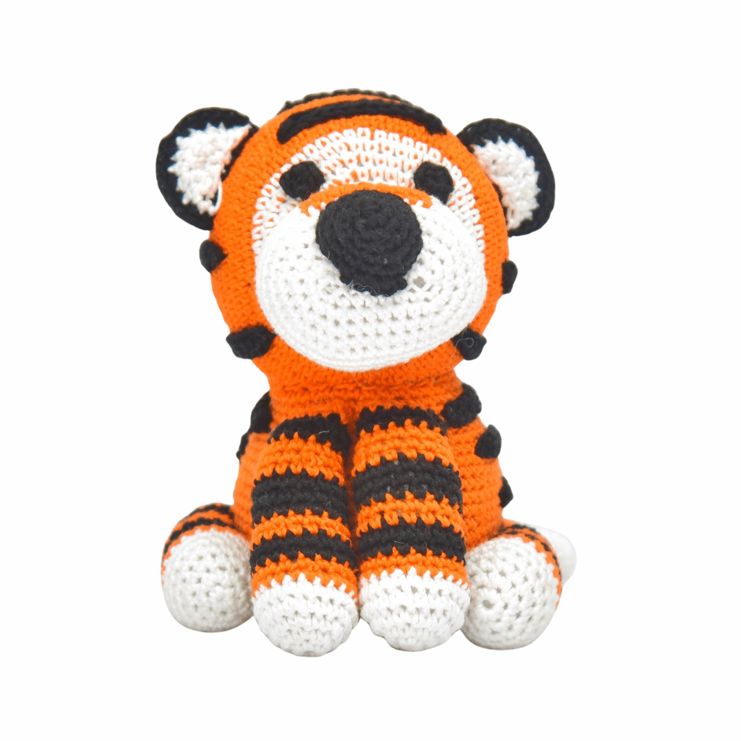 Happy Threads Handcrafted Amigurumi Soft Toy - Tiger - Crochet Toy