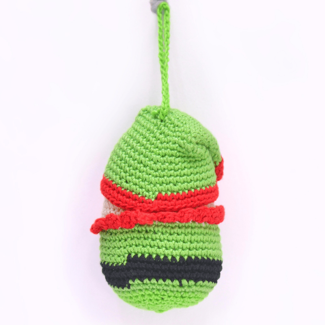 Happy Threads | Handcrafted Crochet Christmas Elf Ornament – Festive Tree Decoration - Christmas Decor