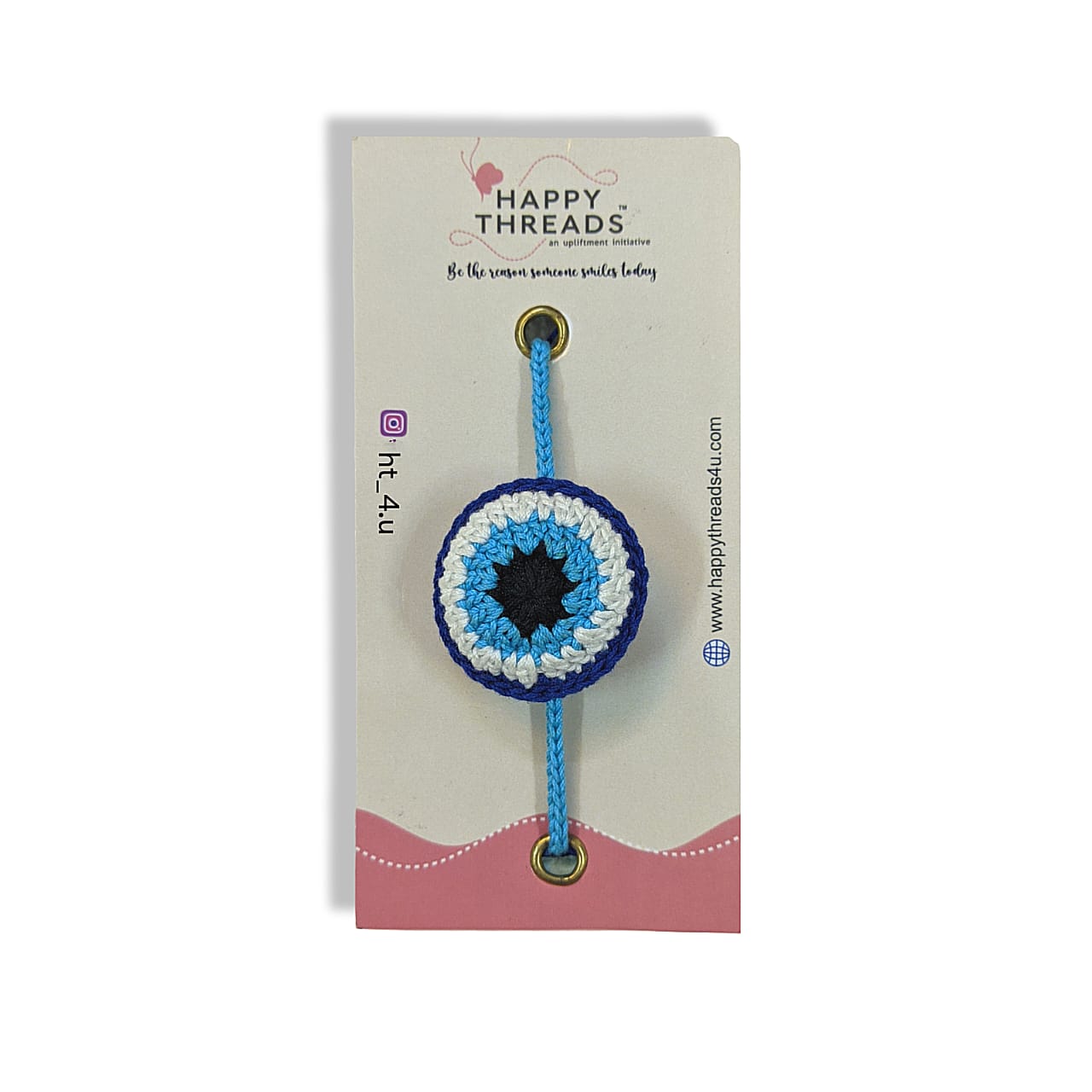 Happy Threads - Handmade Crochet Blue Eye Band - AN24X112