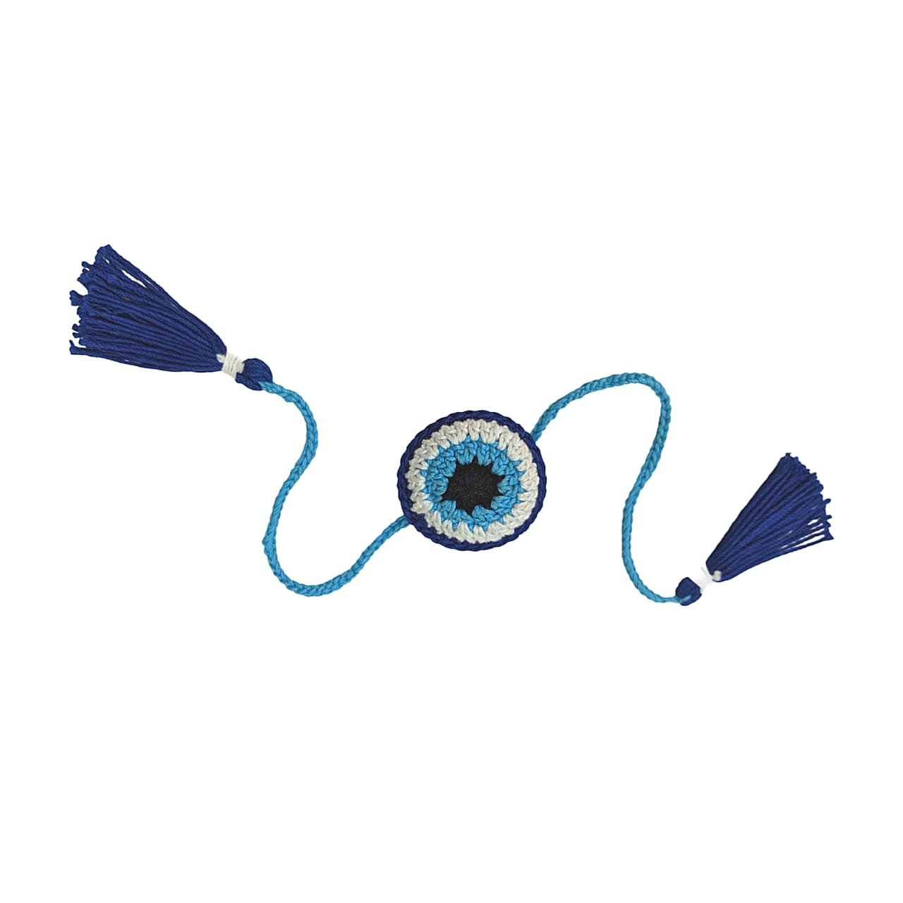 Happy Threads - Handmade Crochet Blue Eye Band - AN24X112