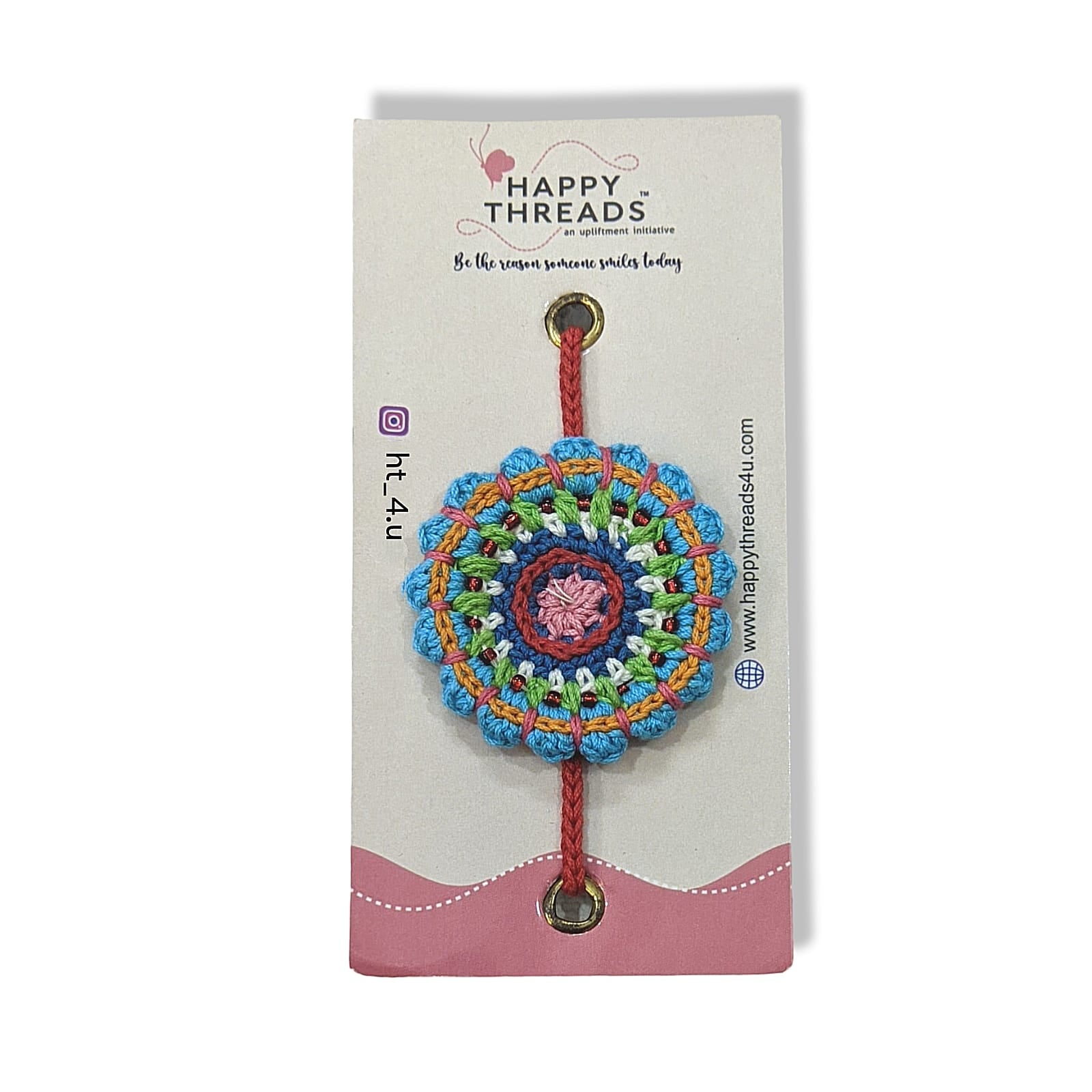 Happy Threads - Handmade Crochet Mandala Band - Green - AN24X111