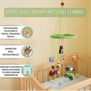 Happy Threads | Handmade Crochet Traffic Set for Baby Room Décor - WCCA0400