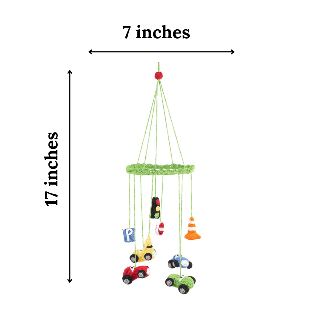 Happy Threads | Handmade Crochet Traffic Set for Baby Room Décor - WCCA0400