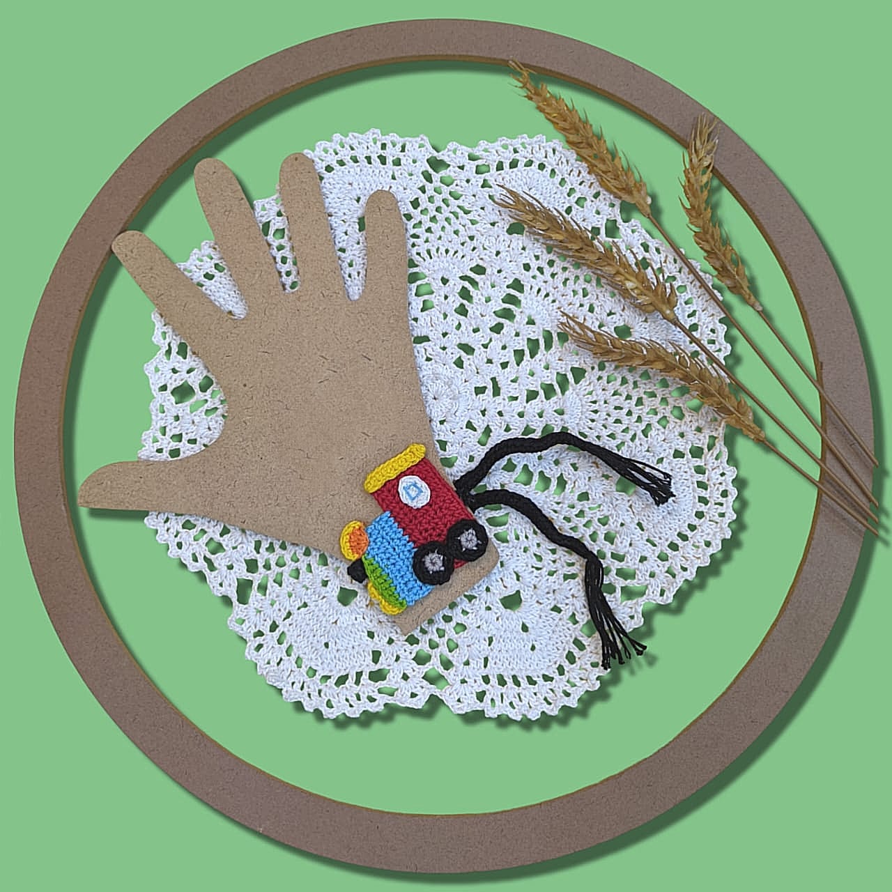 Happy Threads - Handmade Crochet Train Band - ST1B0899