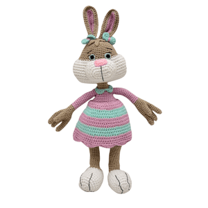 Happy Threads | Jill the Bunny – Adorable Handmade Crocheted Plush Toy - ID23A002