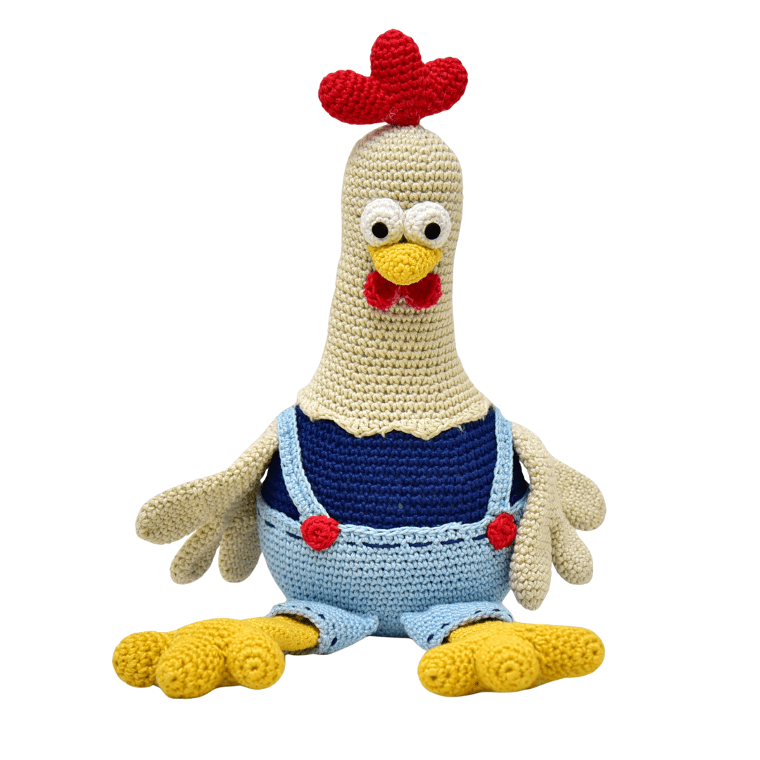 Happy Threads | Meet Dorris the Rooster – A Bundle of Joy in Feathers & Yarn! - ID23A053
