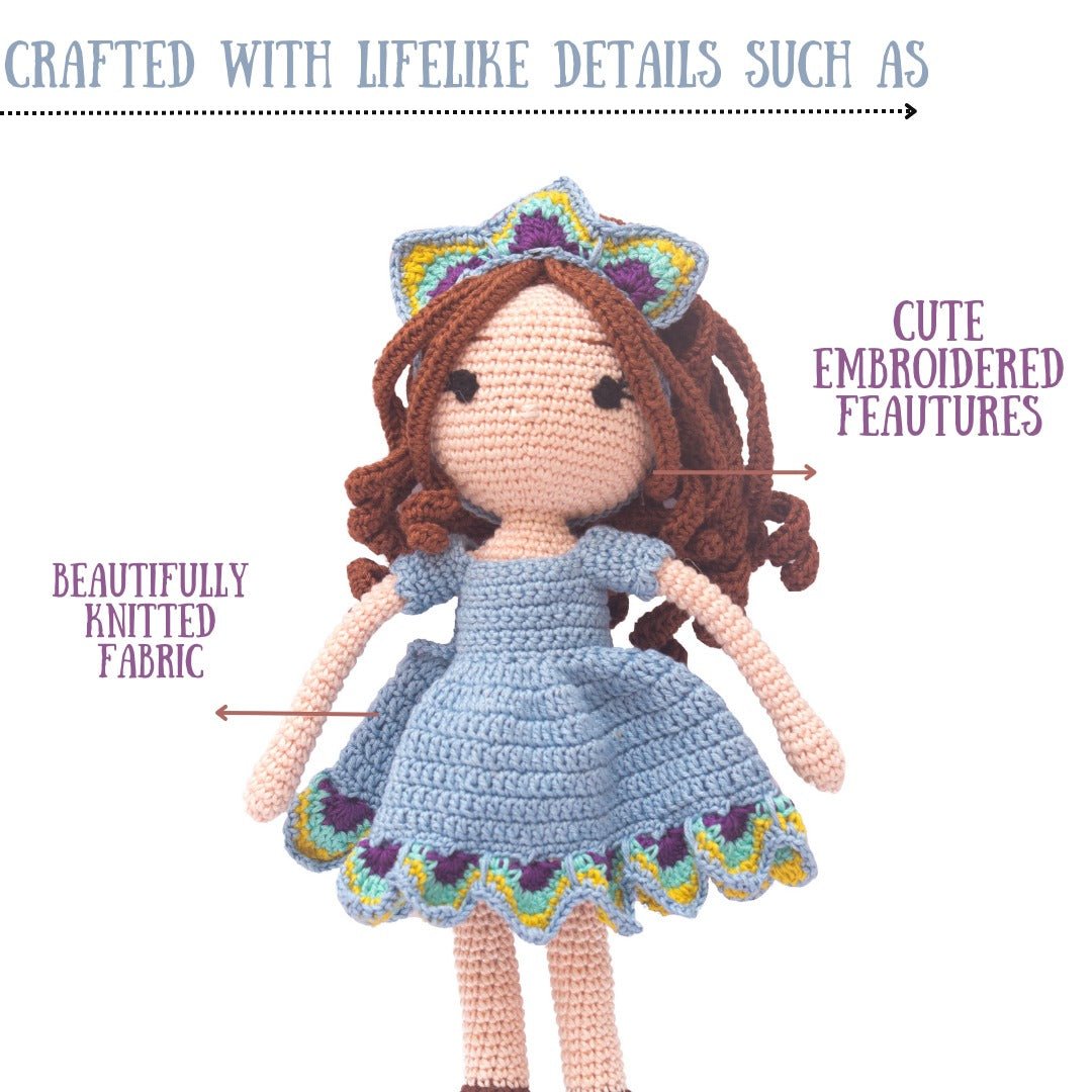 Happy Threads Peacock Princes Handcrafted Doll - PCKP0169