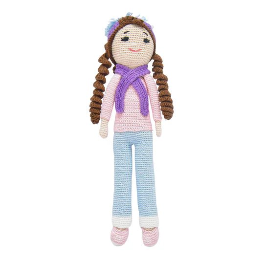 Happy Threads Sweetie Doll Handcrafted Stuffed Dolls - Crochet Toy