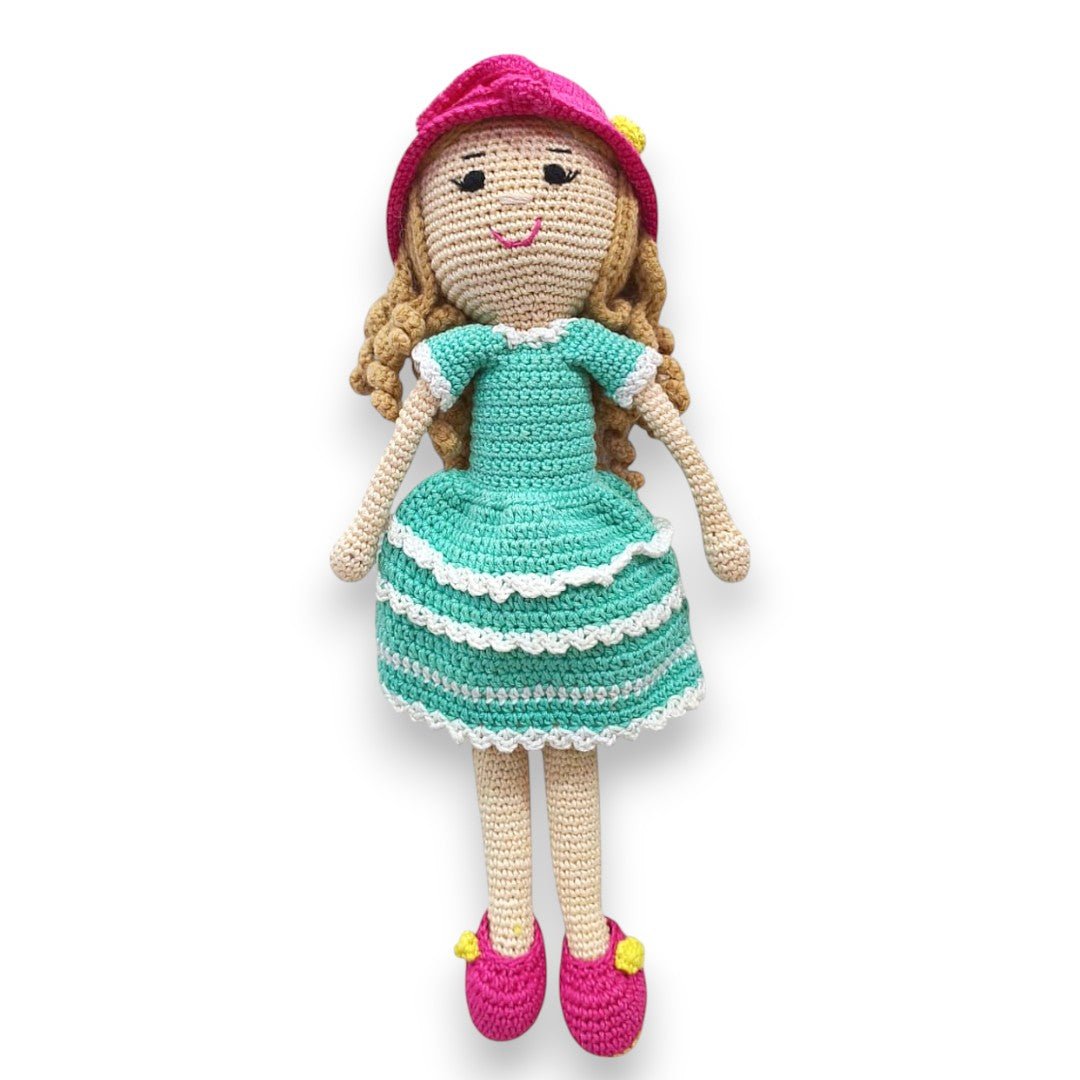 Happy Threads | Trendy Curls – A Playful, Stylish Crochet Doll for All Ages - STDCH350