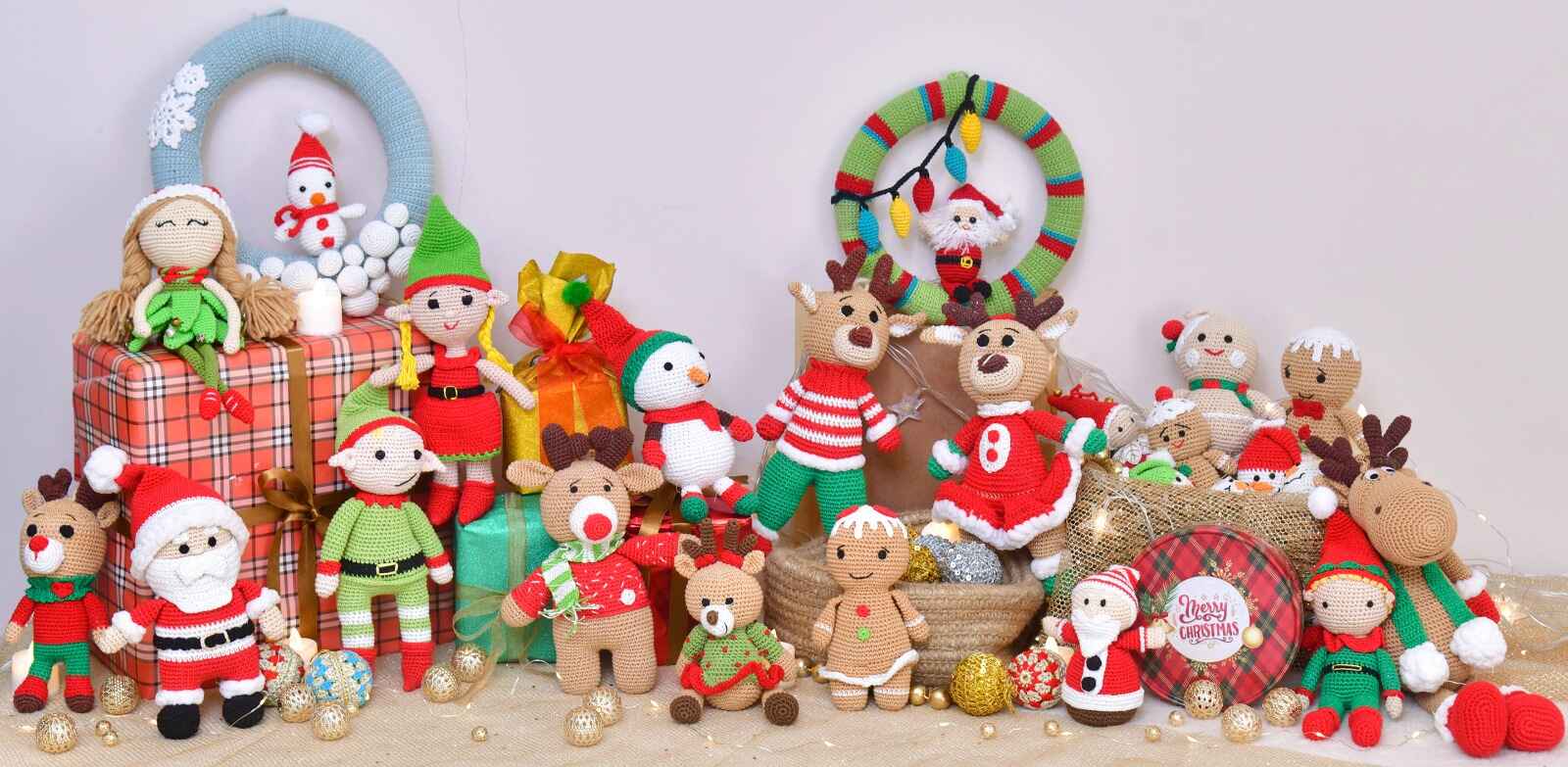 Happy Threads | Whimsical Crochet Reindeer Ornament – Handcrafted Christmas Tree Décor - Christmas Decor