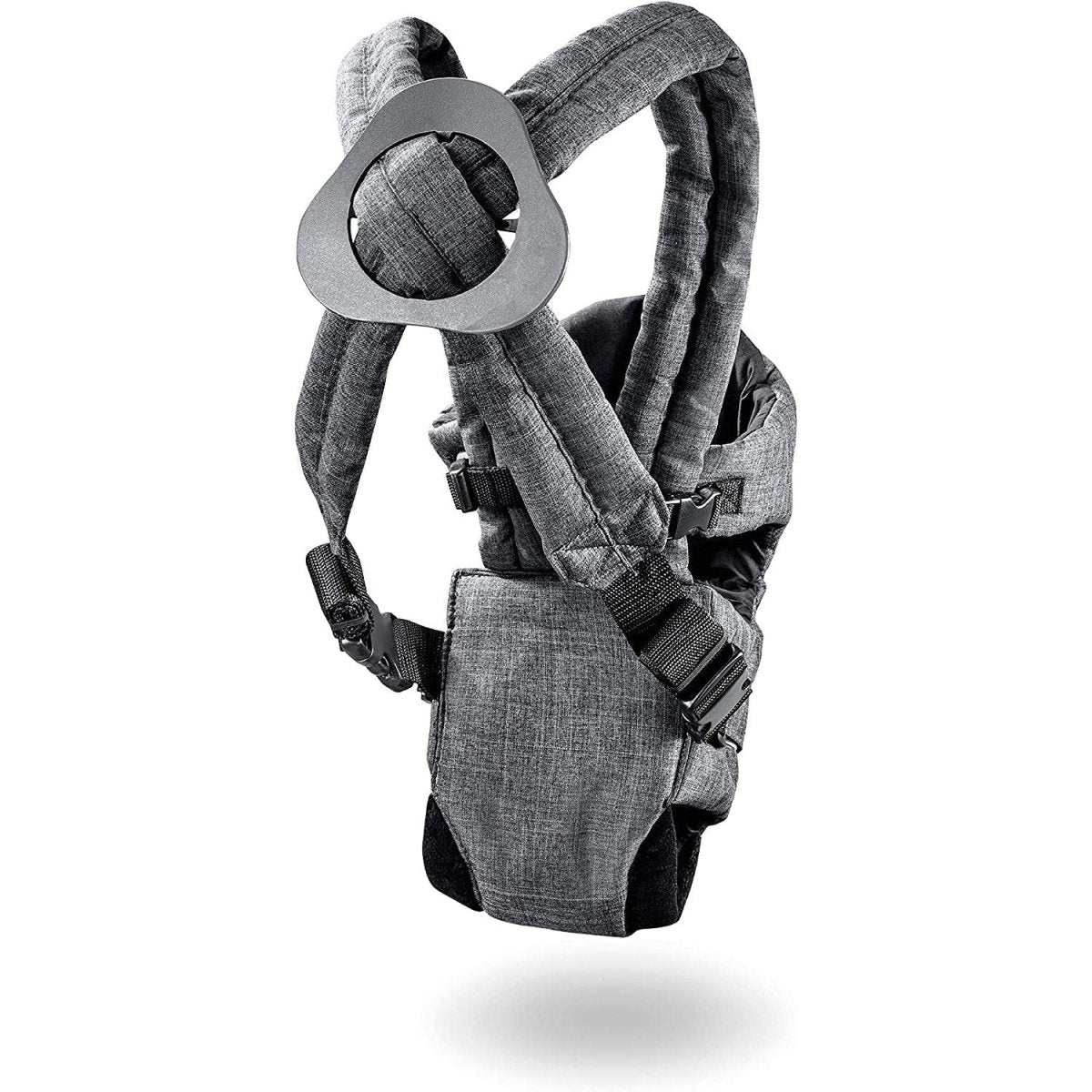 Hauck 2 Way Carrier- Baby Carrier With 4 Carry Positions-Melange Charcoal - 580981