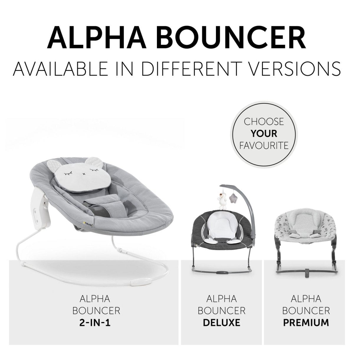 Hauck Alpha Bouncer 2 In 1 Grey - 661833