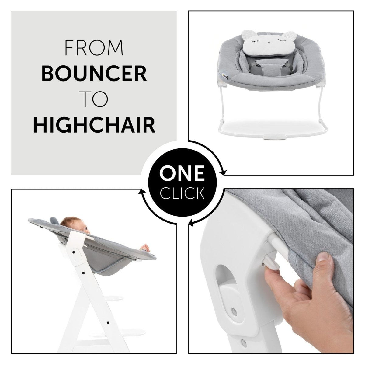 Hauck Alpha Bouncer 2 In 1 Grey - 661833