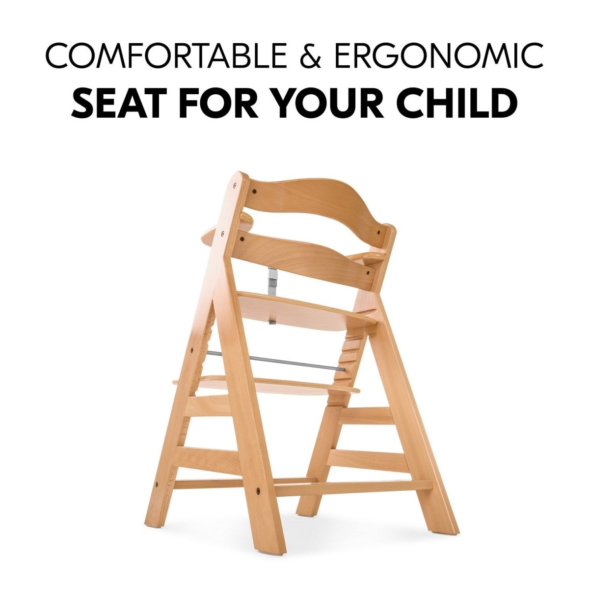Hauck Alpha+ Premium Baby Wooden High Chair- Natural - 661079