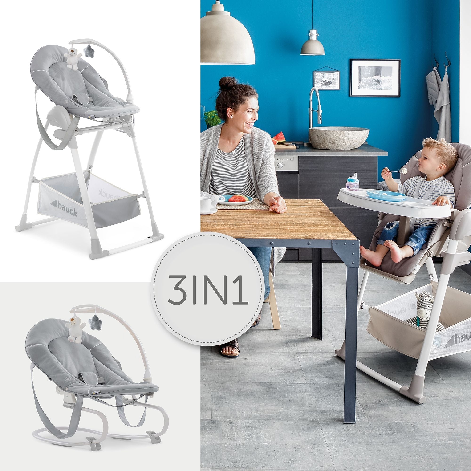 Hauck High Chair Sit N Relax (Birth to 36 Months) Grey - 665091