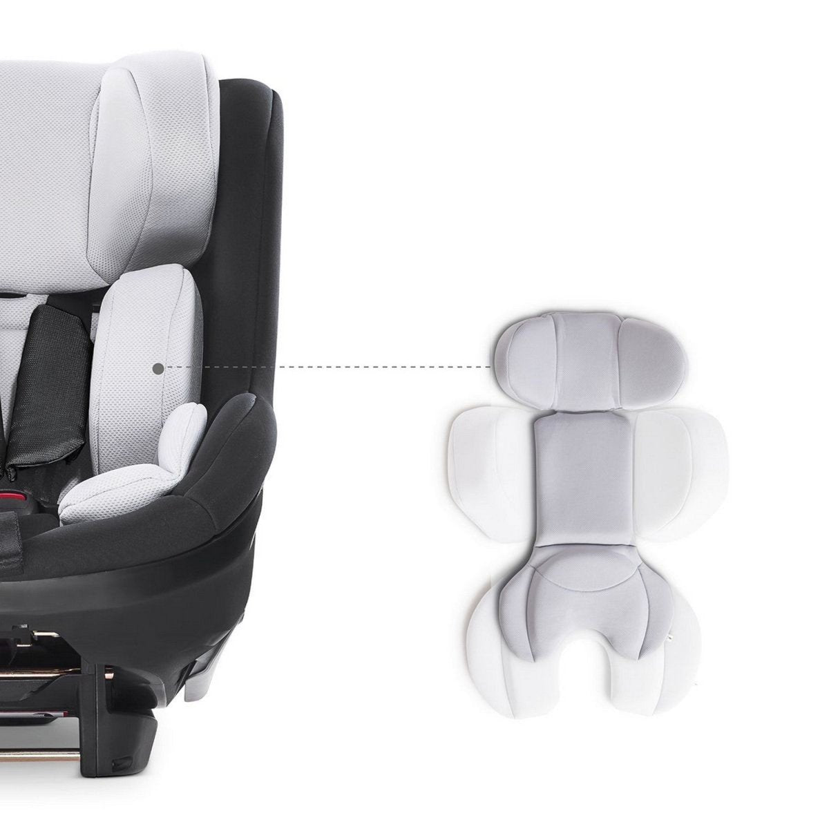 Hauck Ipro Kids Convertible Car Seat For Baby & Kids- Caviar - 614167