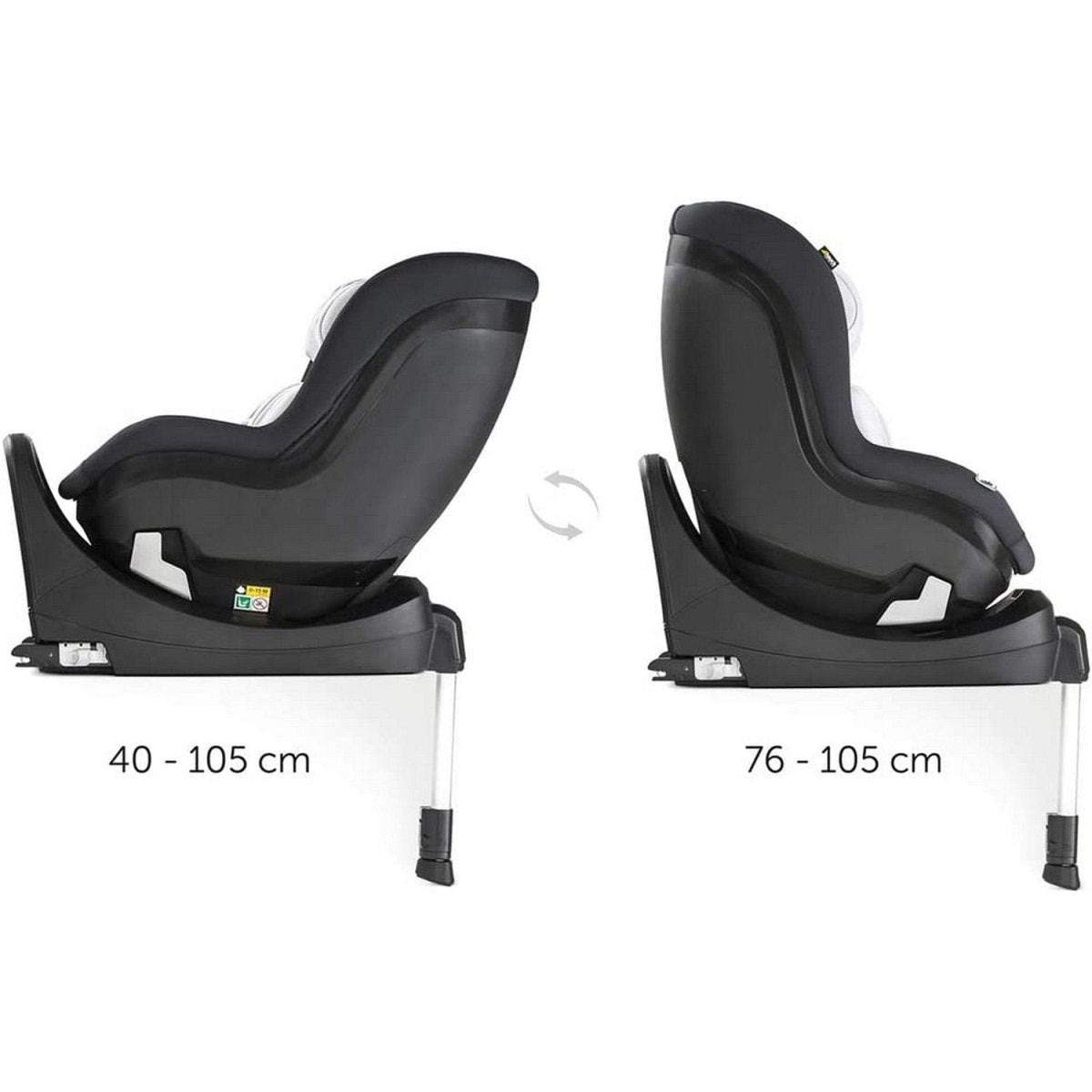 Hauck Ipro Kids Convertible Car Seat For Baby & Kids- Denim - 614174