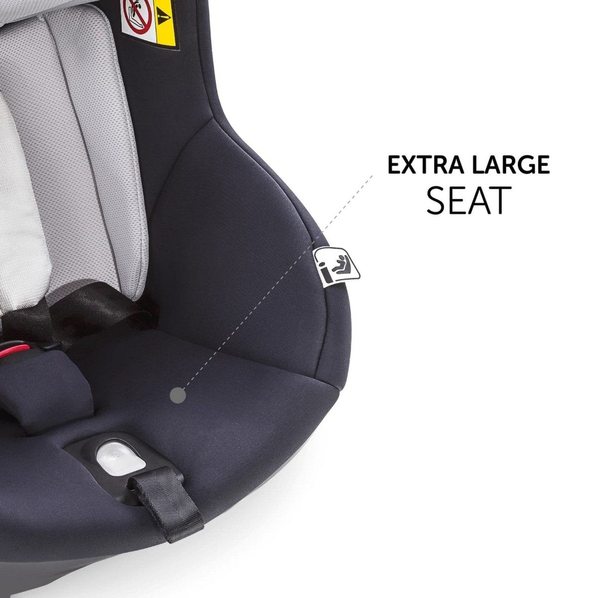 Hauck Ipro Kids Convertible Car Seat For Baby & Kids- Denim - 614174