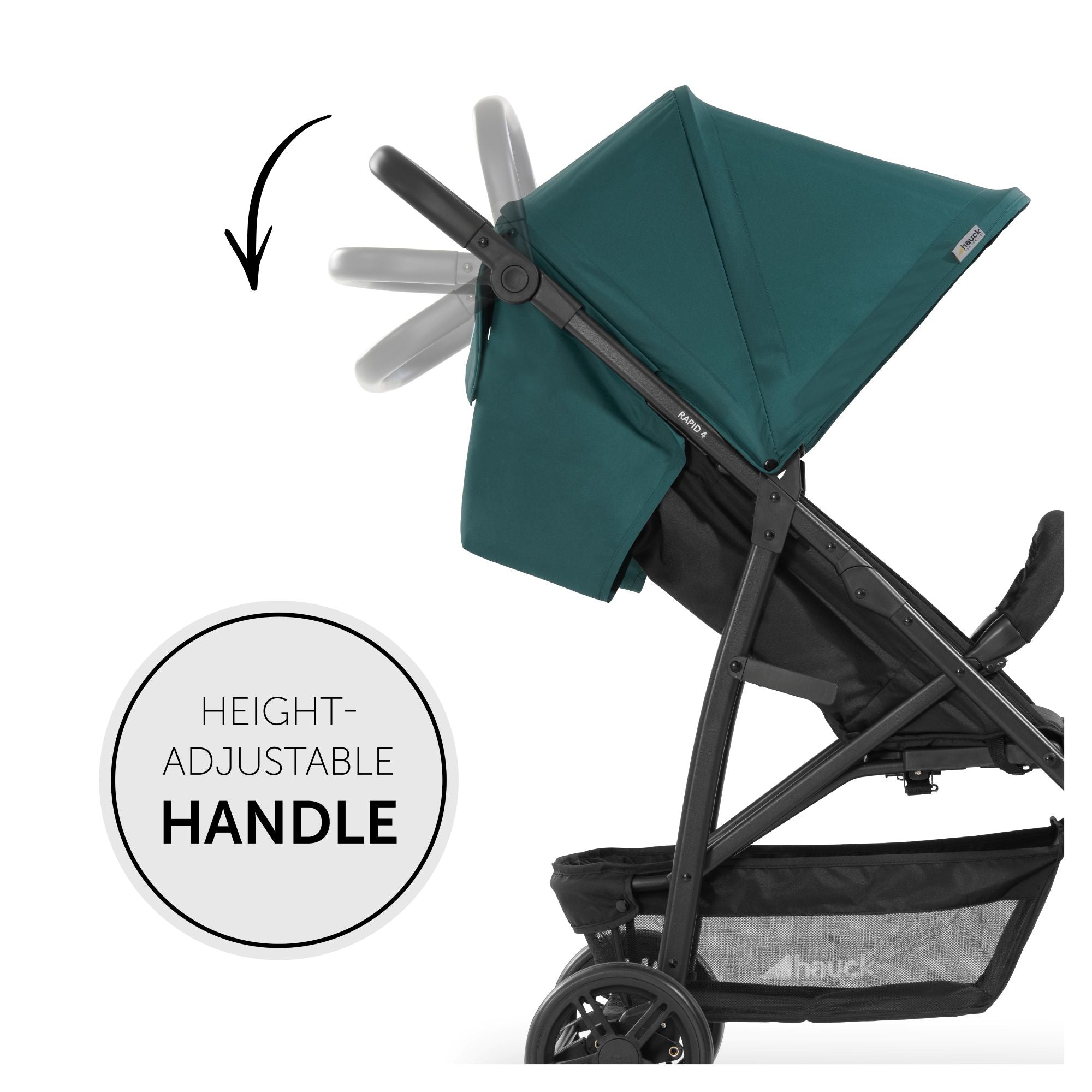 Hauck Stroller Rapid 4 (Birth to 48 Months) Petrol - 148471