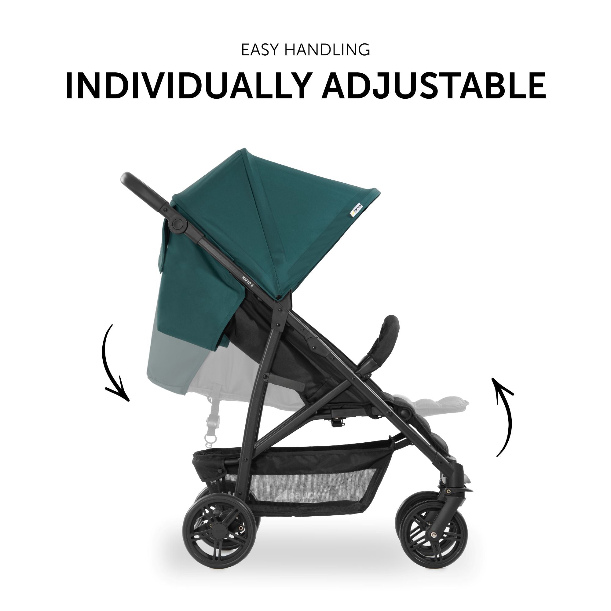 Hauck Stroller Rapid 4 (Birth to 48 Months) Petrol - 148471