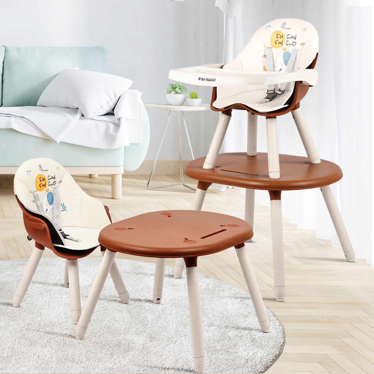 R For Rabbit Cherry Berry Tusky convertable chair