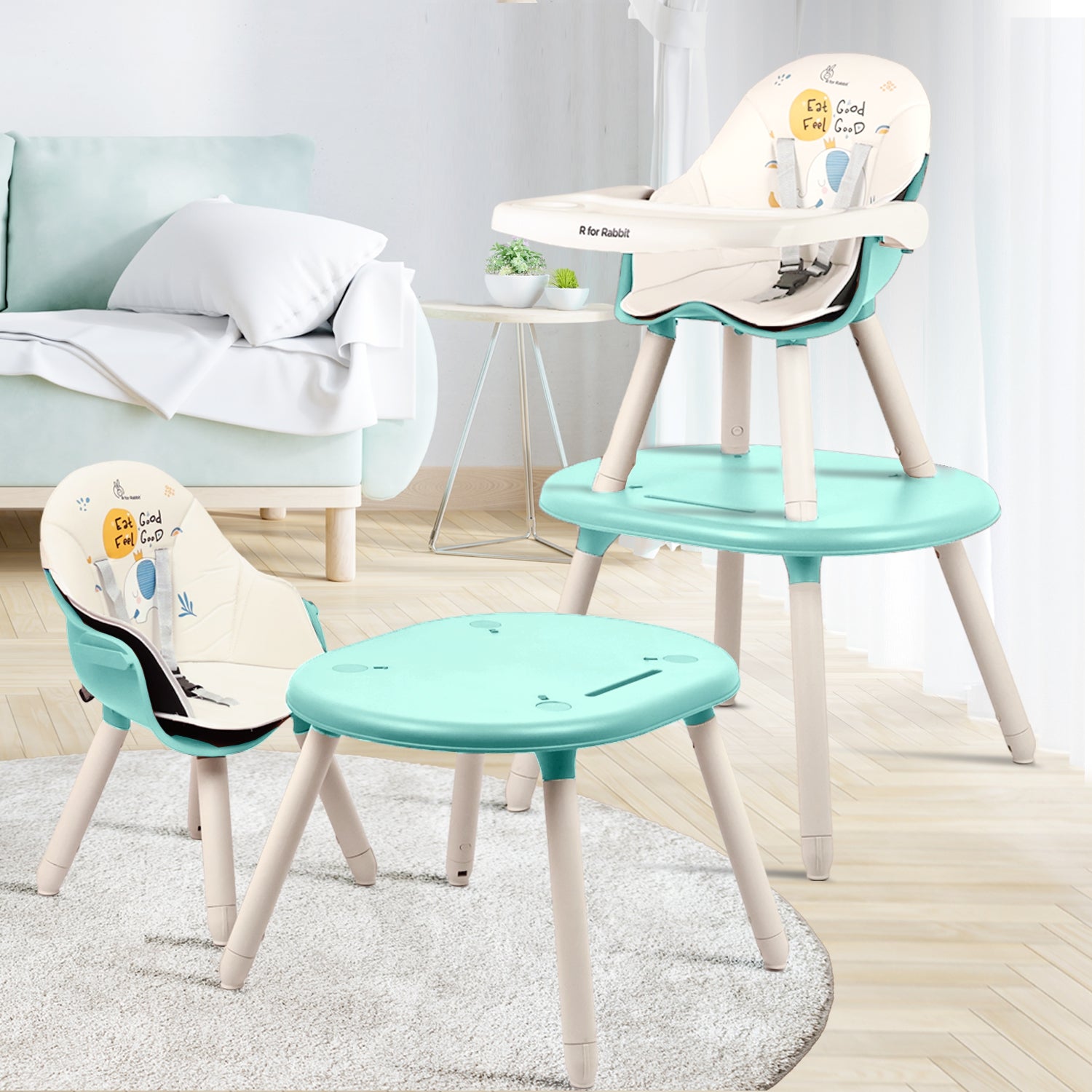 R For Rabbit Cherry Berry Tusky convertable chair