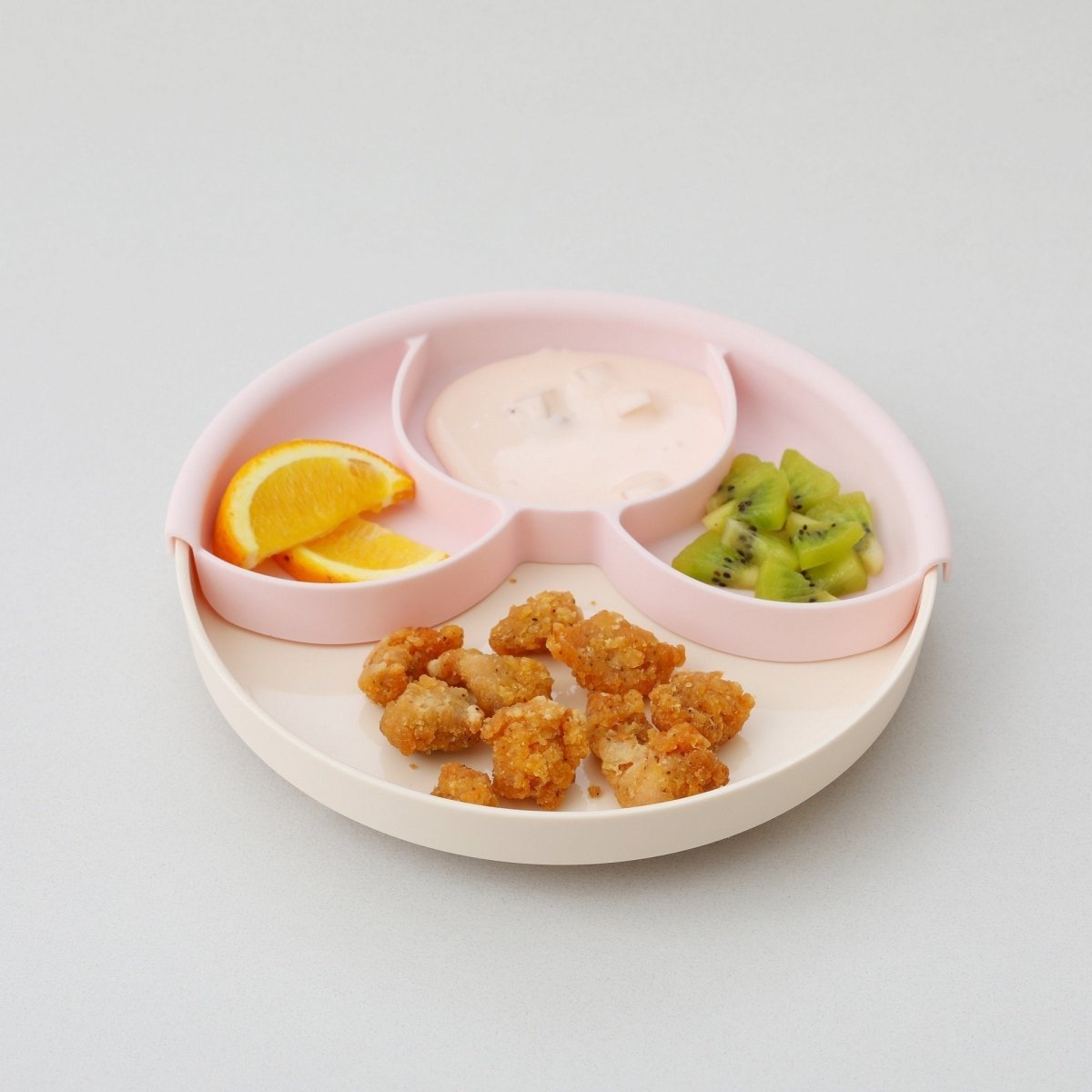 Healthy Meal Suction Plate Set - Cotton Candy - MWHMCC