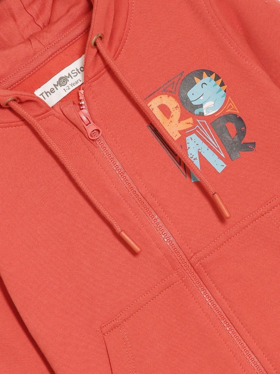 Hear The Dino ROAR Zipper Hoodie - KWW-AN-HRZH-0-6