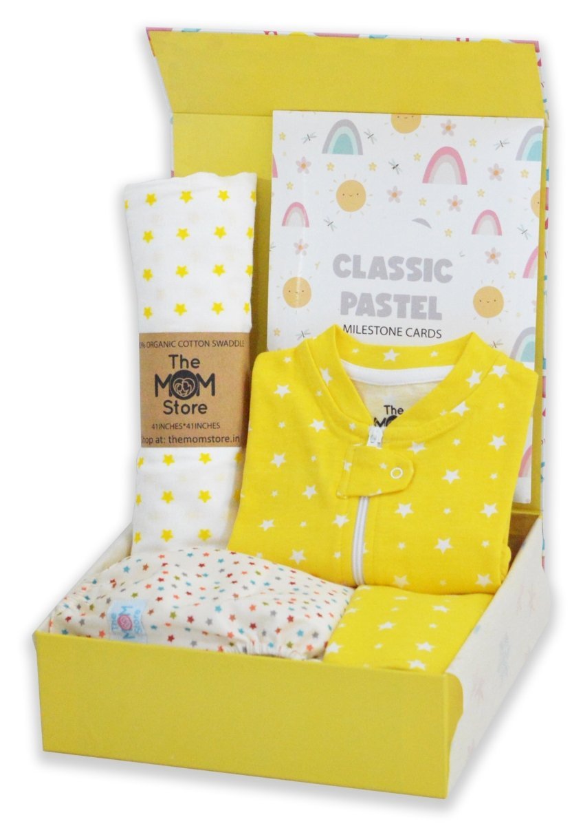 Hello Baby New Born Gift Box - Shimmer - GFBX-HLSHM-GRF-0-6