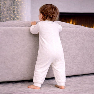 Hello Bear, Full Sleeves Jumpsuit Hoodie Romper for Tiny Toddlers - 3 - 6 Months Winter Wear