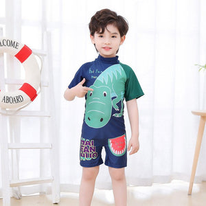 Hello Hippo Boys Swimsuit - 1 - 2 Years Kids Swimwear