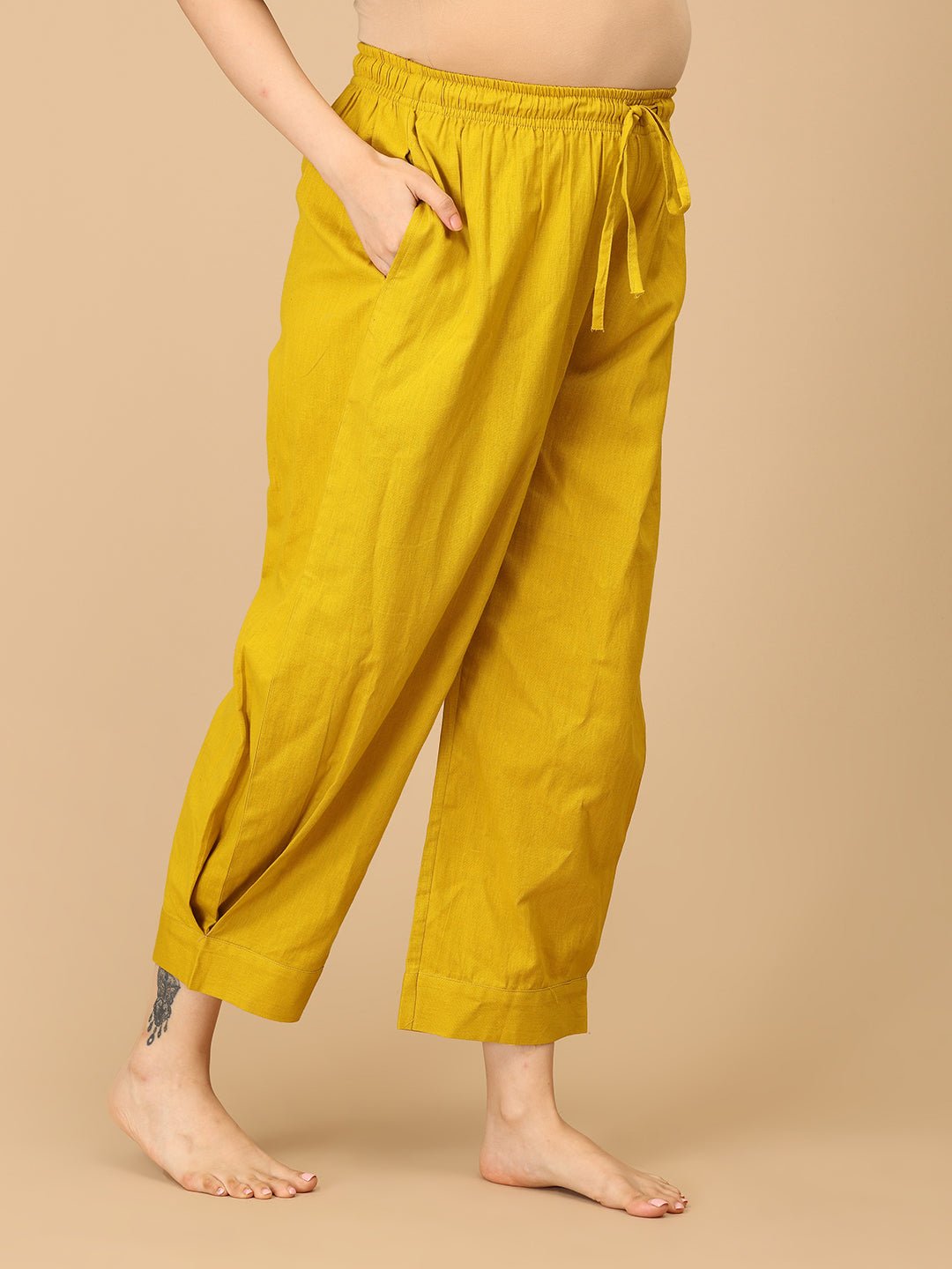 Hello Yellow Maternity Lounge Pants - MBS - SK - HLYLW - S