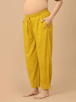 Hello Yellow Maternity Lounge Pants - Yellow Maternity Bottoms