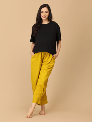 Hello Yellow Maternity Lounge Pants - MBS - SK - HLYLW - S