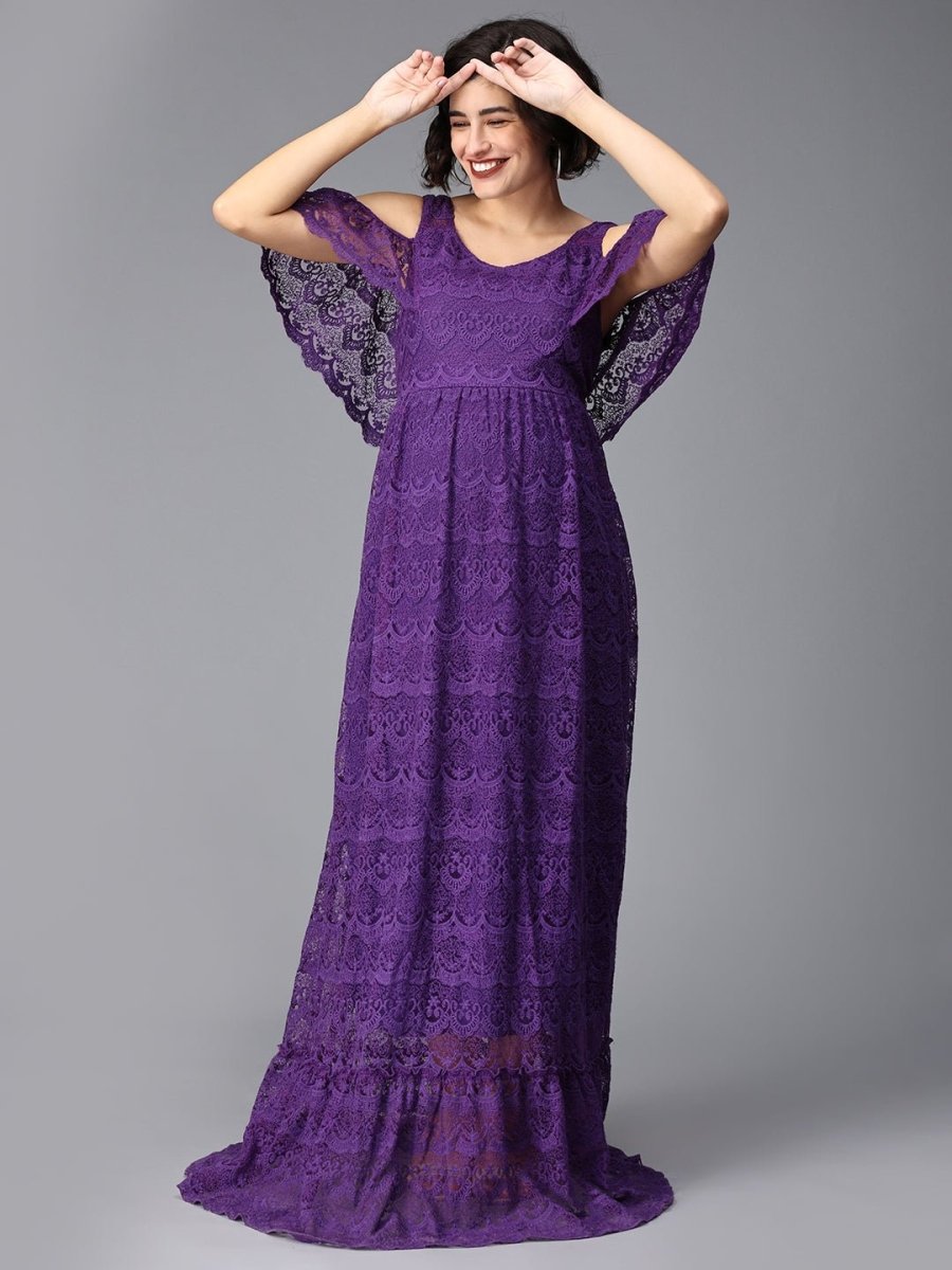 Her Majesty Maternity Photoshoot Gown - DRS-SD-URSL-S