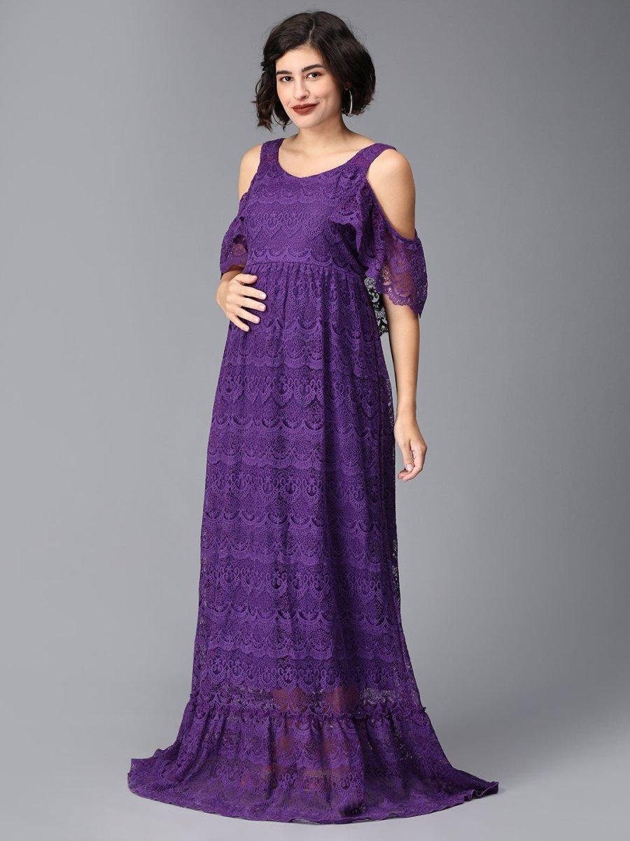 Her Majesty Maternity Photoshoot Gown - DRS-SD-URSL-S