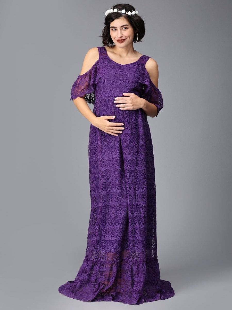 Her Majesty Maternity Photoshoot Gown - DRS-SD-URSL-S