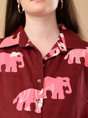 Herd You Right Maternity and Nursing Oversized Shirt - S Maternity and Nursing Tops