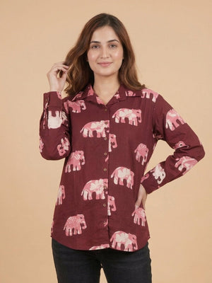 Herd You Right Maternity and Nursing Oversized Shirt - S Maternity and Nursing Tops