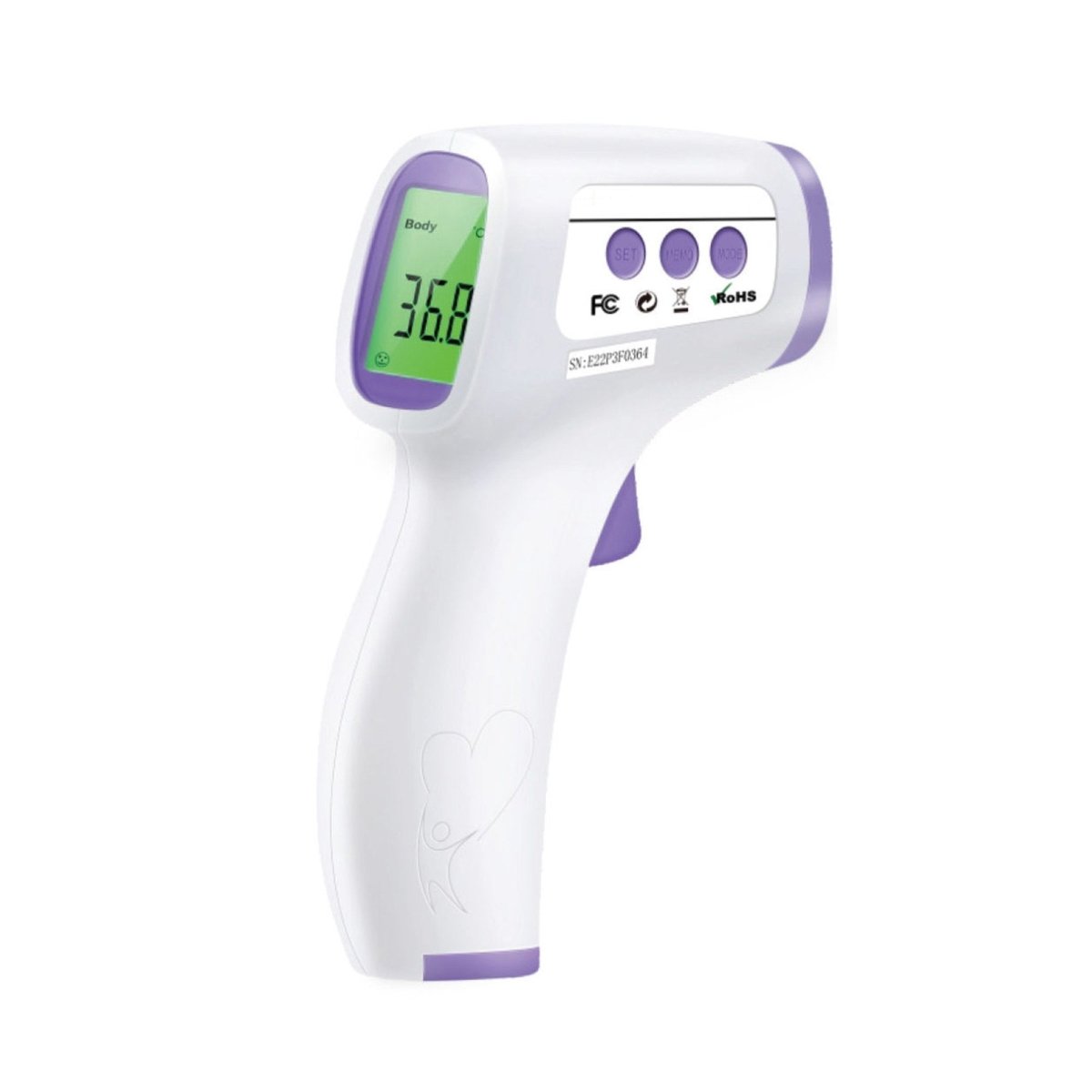 HeTaiDa Non Contact Infrared Thermometer - White - HTD8813C