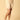 Side view of model wearing beige coloured high waisted mama boyshorts from the mom store