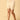 Side view of beige coloured high waisted mama boyshorts from the mom store 
