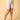 Right Side pose of Model wearing gray coloured high waisted mama boyshorts from the mom store showing adjustible bands