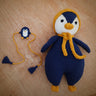 Himalayan Blooms Big Penguin Soft Plush Toy and rakhi - combo - penguin