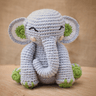 Himalayan Blooms chrochet sitting Elephant toys - HBty - si - 00